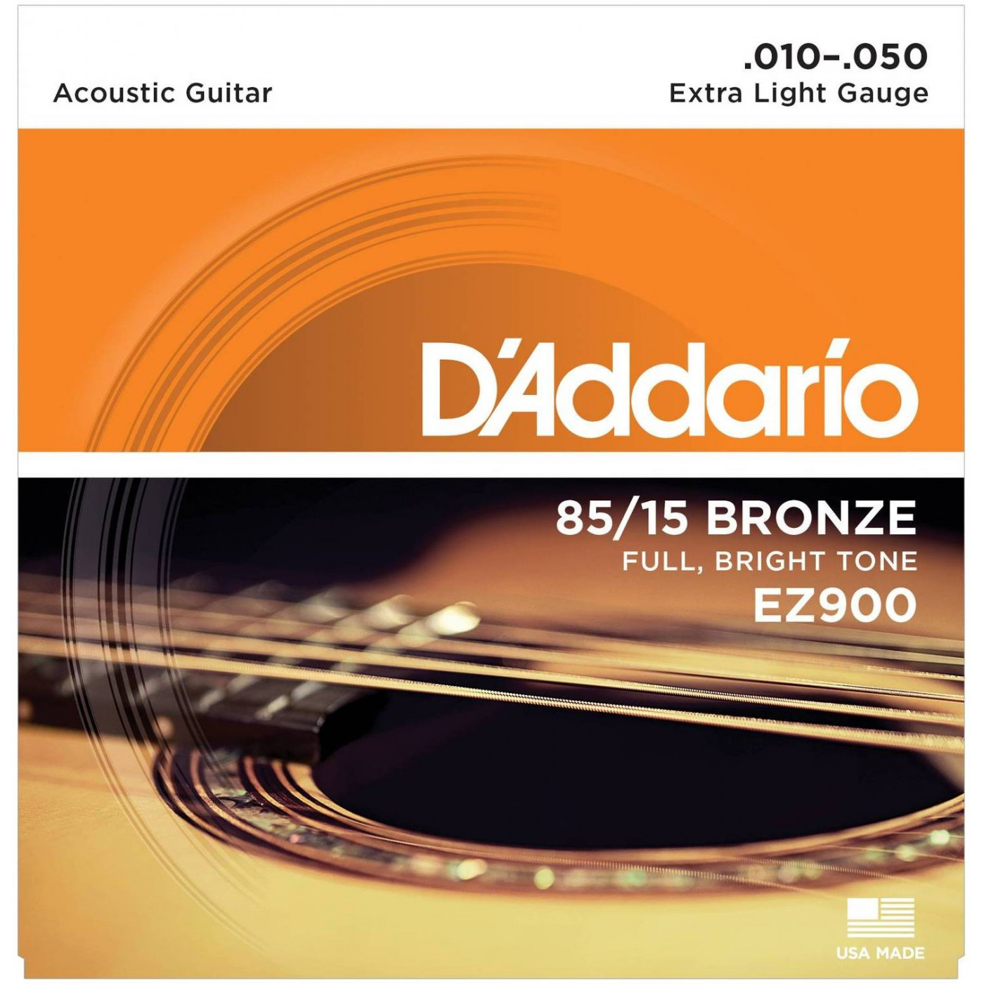 D'ADDARIO EZ900 - Струны для акустической гитары 85/15, extra light, 10/50