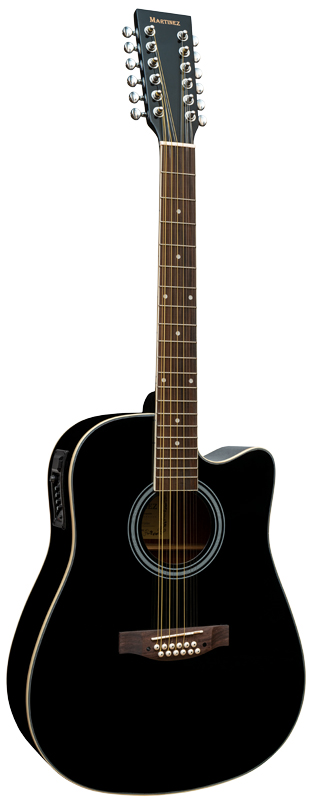 MARTINEZ W-1212 CEQ / BK 12-струнная электроакустическая гитара
