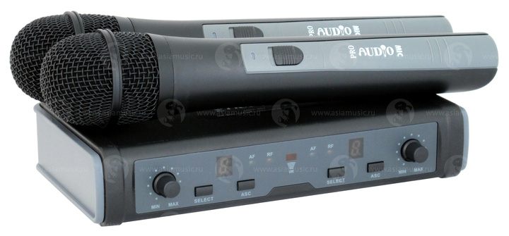 PROAUDIO DWS-807HT-B - радиосистема с двумя вокальными микрофонами, UHF, 16 каналов, IR настройка