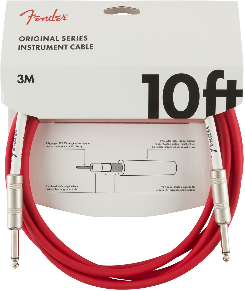 Fender 10 or inst cable frd инст кабель красный 3,05м