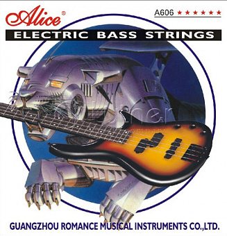 Alice A606(5)-M Комплект струн для 5-струнной бас-гитары, никель, 45-130