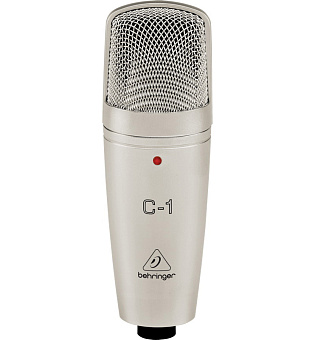 BEHRINGER C-1 - студийный конденсаторный микрофон, кардиоида, в комплекте с держателем и кейсом