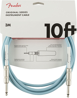 Fender 10 or inst cable dbl инст кабель синий 3,05м