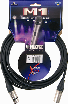 KLOTZ M1FM1N1000 готовый микрофонный кабель MY206, длина 10м, XLR/F Neutrik, металл - XLR/M Neutrik,