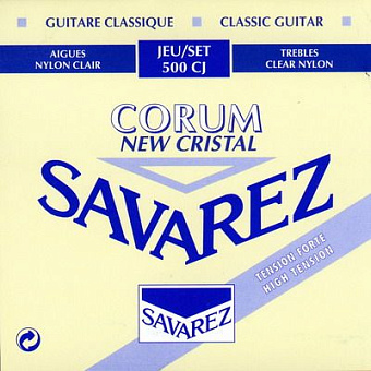 Savarez 500CJ Corum New Cristal Blue high tension струны для кл. гитары нейлон