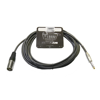 Invotone ACM1005S/BK - Микрофонный кабель, длина 5 м, Джек 6,3 стерео <->XLR3M (черный)