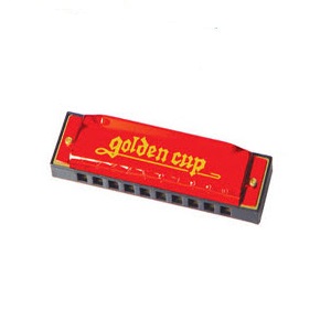 GOLDEN CUP HH1020-1  Гармошка губная, 10 отв., алюмин. лепестки, C