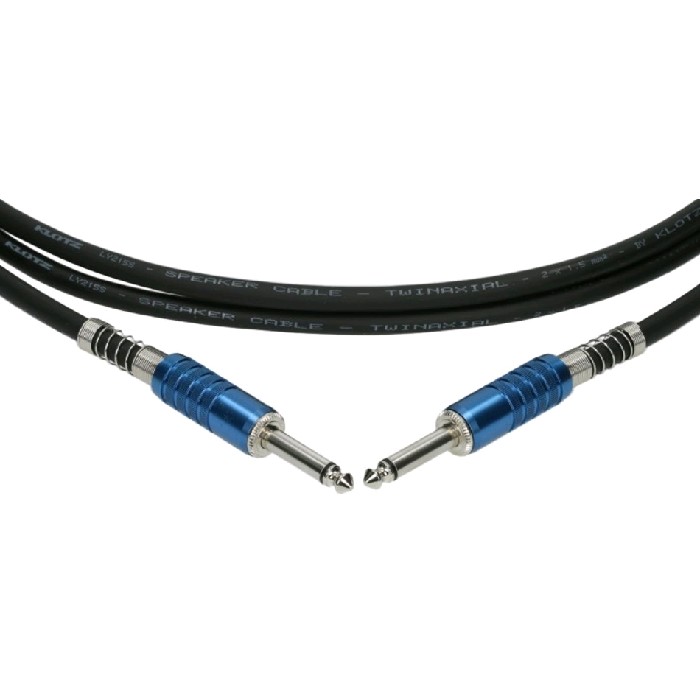 KLOTZ SC1PP02SW готовый спикерный кабель LY215T, 2м, моно Jack KLOTZ(KP2-K), металл - моно Jack KLOT
