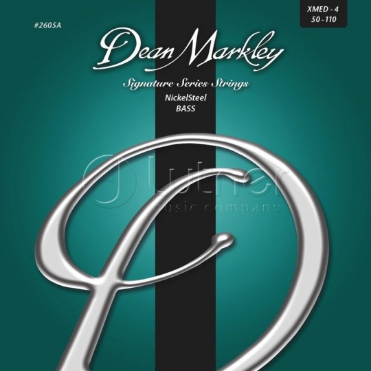 Dean Markley DM2605A Signature Nickel Steel Комплект струн для бас-гитары, никелированные, 50-110