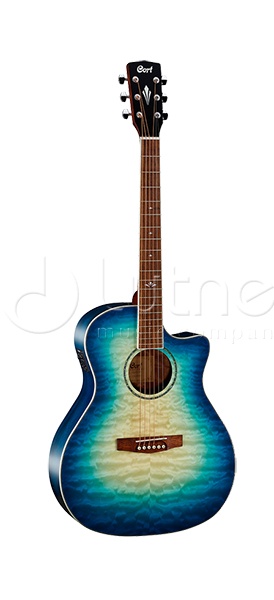 Cort GA-QF-CBB Grand Regal Series Электро-акустическая гитара, с вырезом