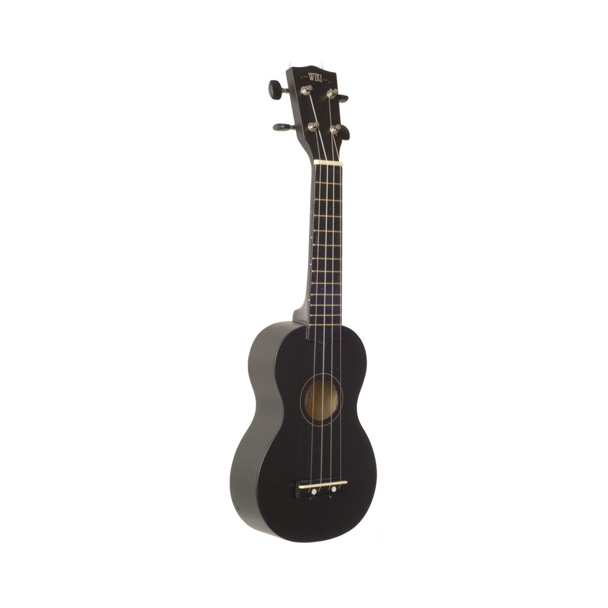 WIKI UK10S BK - гитара укулеле сопрано, клен, цвет черный матовый, чехол в компл