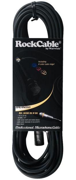 Rockcable RCL30360 D6 Микрофонный кабель XLR(М) XLR( F) 10 метров, металлические разъёмы