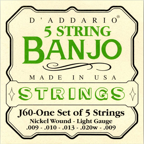 D`ADDARIO J-60  струны для пятиструнного банджо, l
