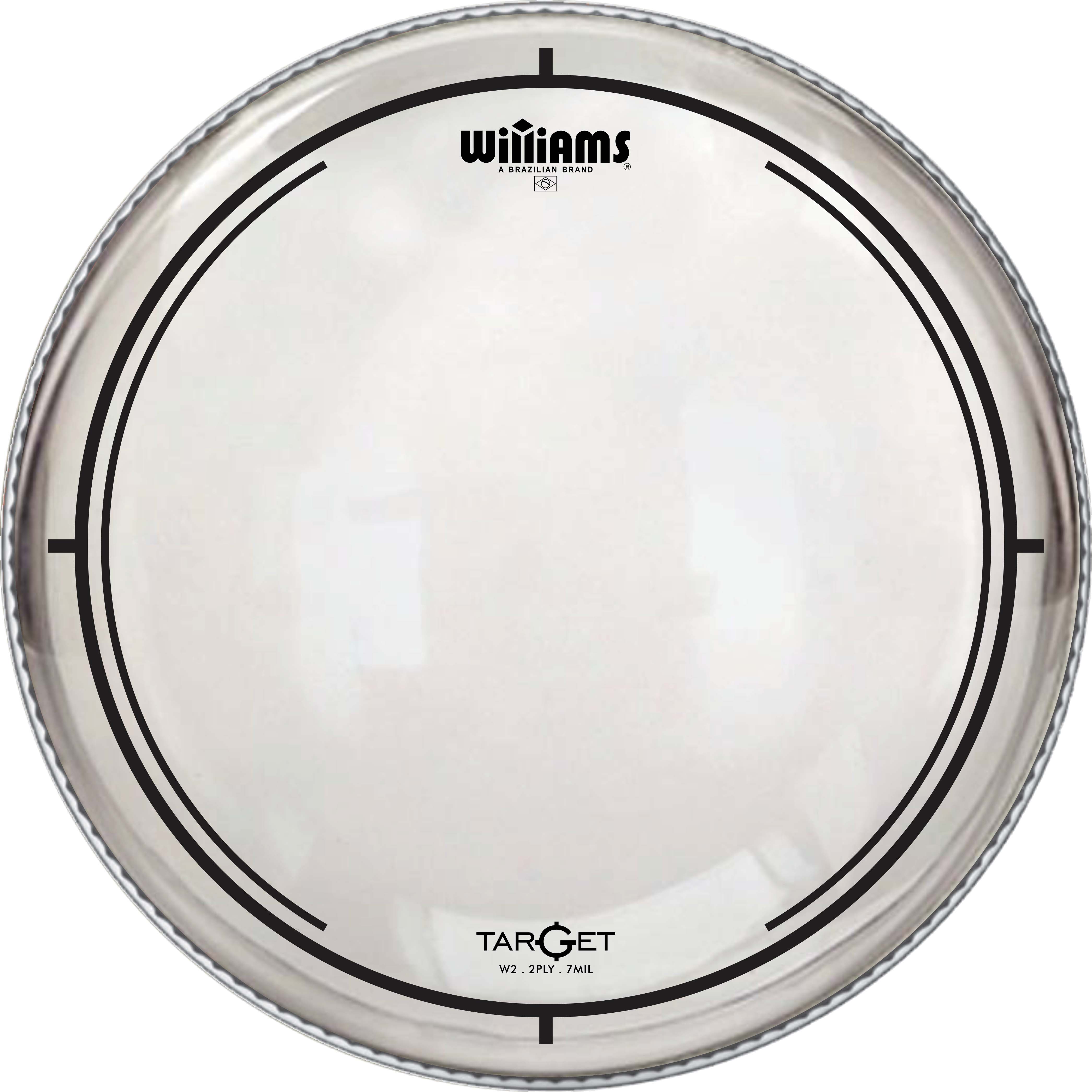 WILLIAMS W2-7MIL-13 Double Ply Clear Oil Target Series 13",Двухслойный пластик для тома и малого бар