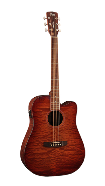 Cort AD890MBCF-NAT Standard Series Электро-акустическая гитара, с вырезом