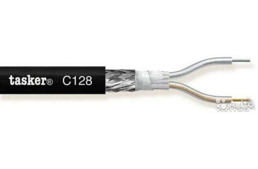 Tasker C128-BLACK микрофонный кабель OFC 2х0.35 мм