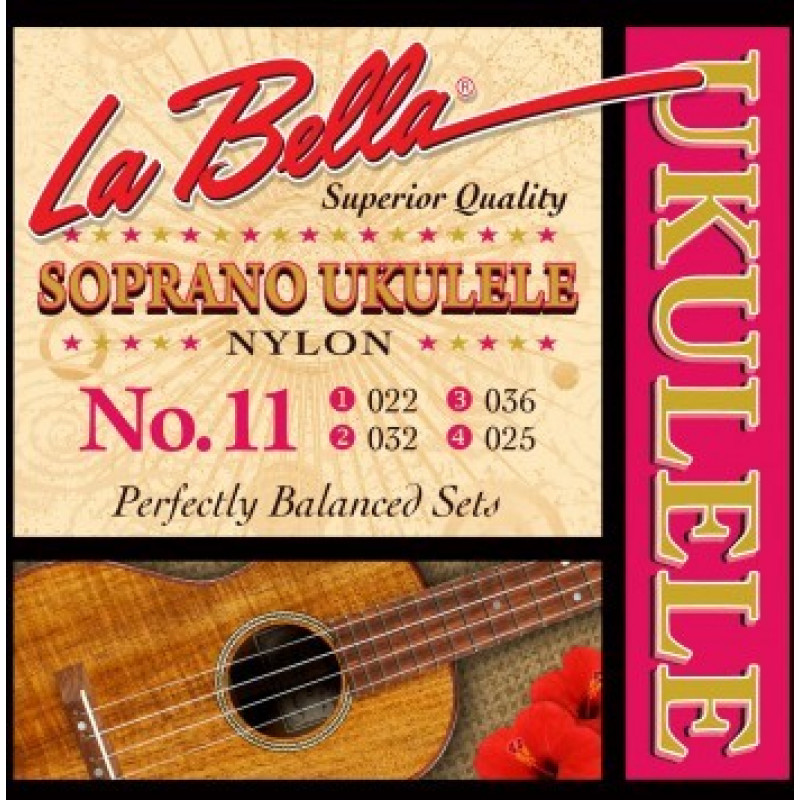 LA BELLA 11 - Струны для укулеле сопрано