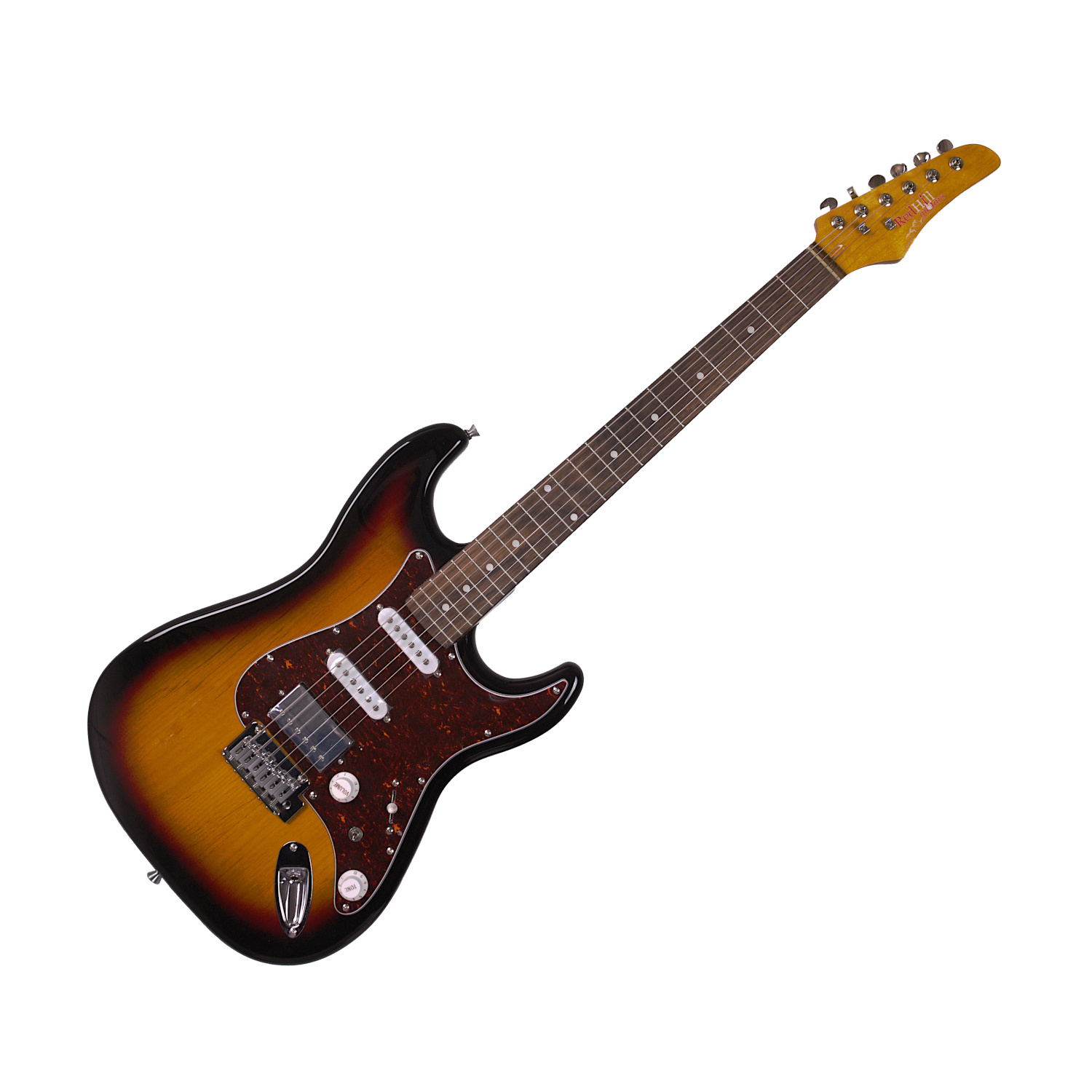 REDHILL STM300/VS - электрогитара, Stratocaster, S-S-H, ольха/клен+палисандр, цвет санбёрст 
