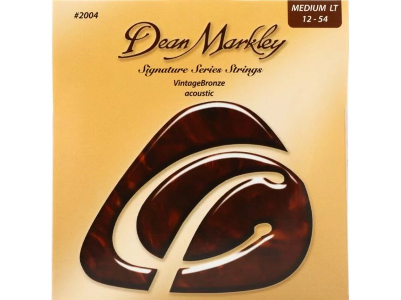 Dean Markley DM2004 Vintage Bronze Комплект струн для акустической гитары, бронза 85/15, 12-54