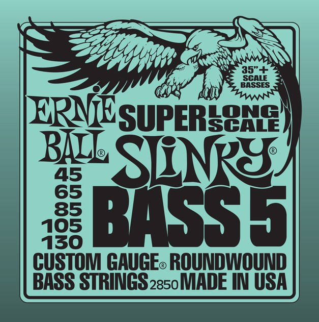 Ernie Ball 2850 струны для 5-струнной бас-гитары 45-130