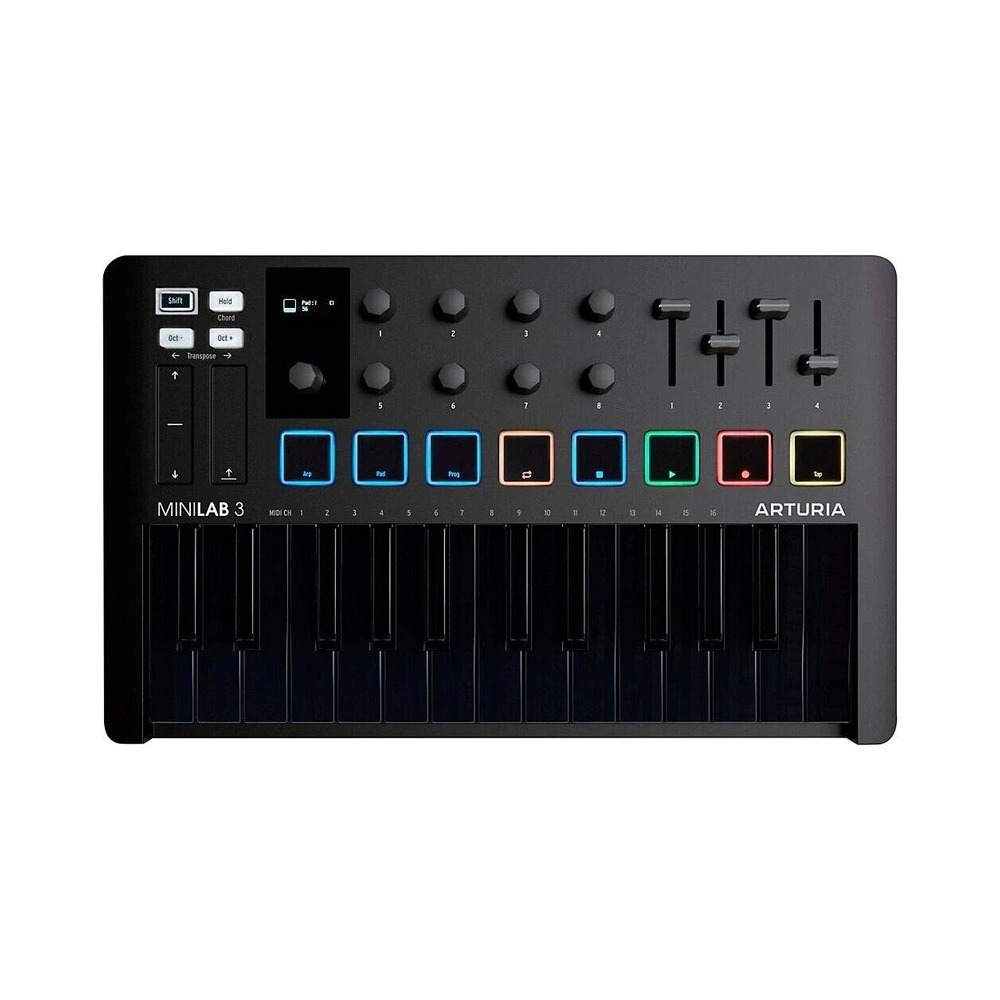 ARTURIA MiniLab 3 Deep Black MIDI-клавиатура