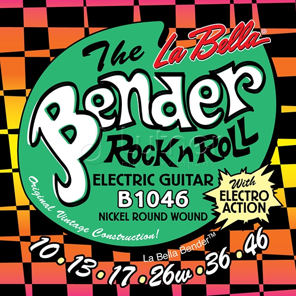 La Bella B1046 The Bender Regular Комплект струн для электрогитары, никелированные, 10-46