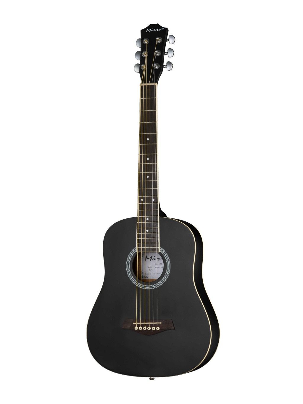 Mirra WM-3411-BK Акустическая гитара 34", черная матовая