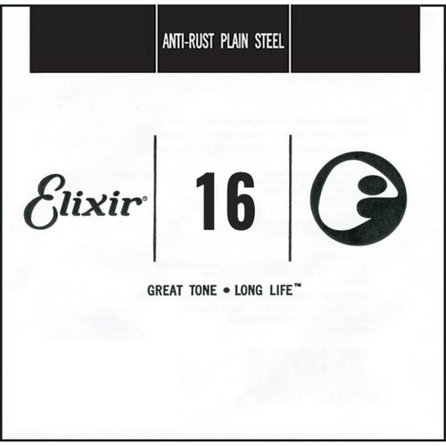 13016 Anti-Rust Отдельная струна для гитары, сталь, .016, Elixir