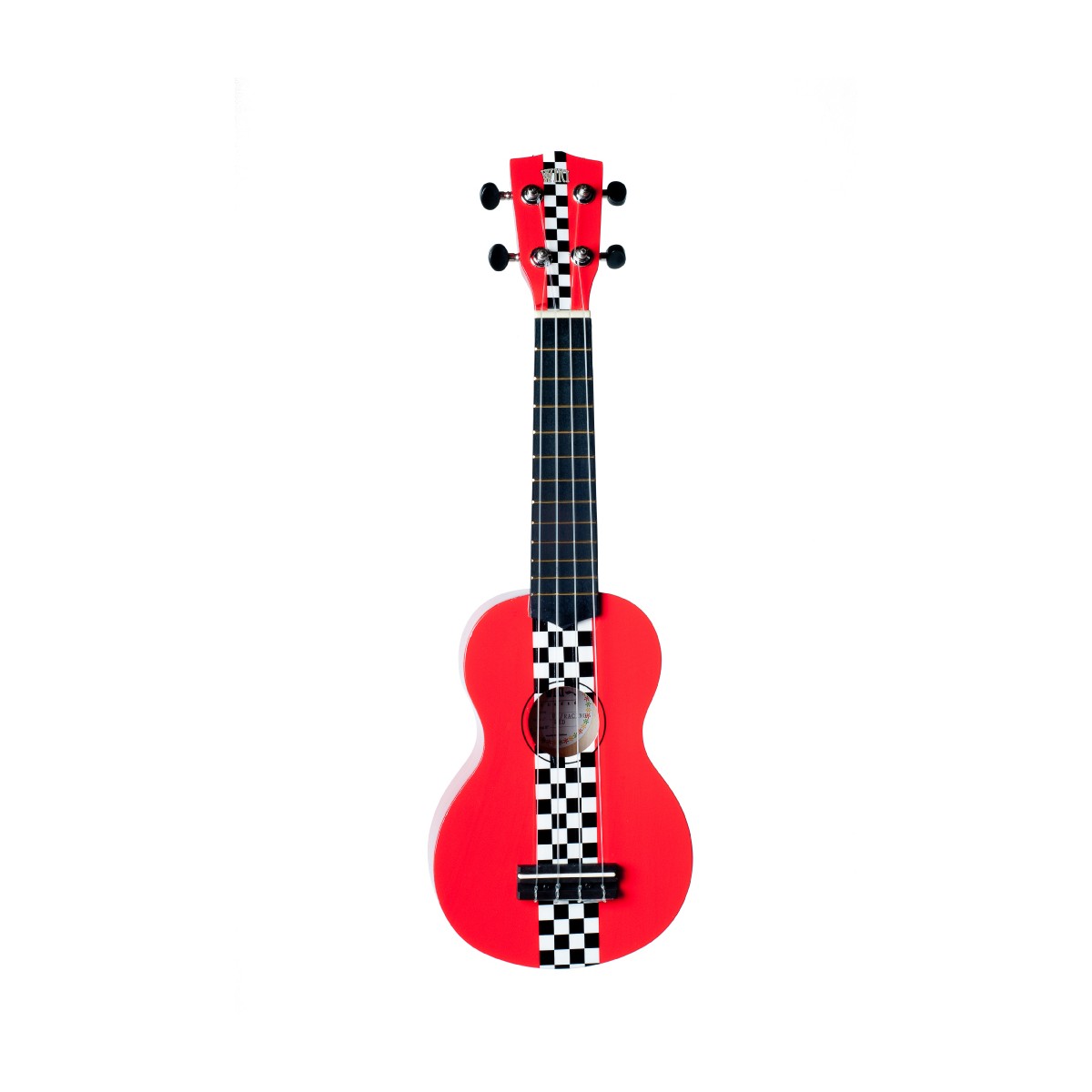 WIKI UK/RACING RED - гитара укулеле сопрано, липа, расцв. спортивного авто, чехол в компл