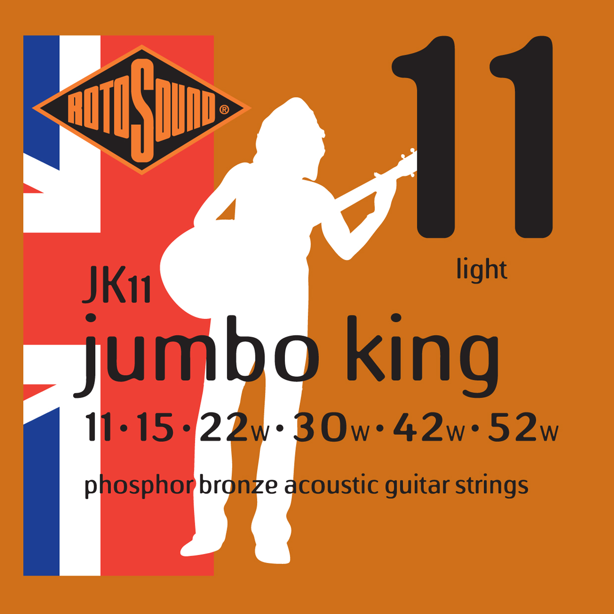 ROTOSOUND JK11 STRINGS PHOSPHOR BRONZE струны для акустической гитары