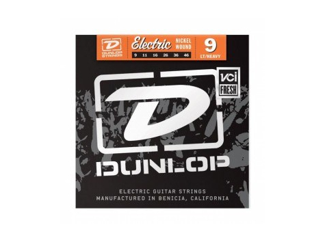 Dunlop DEN0946 Комплект струн для электрогитары, никелированные, Light/Heavy, 9-46
