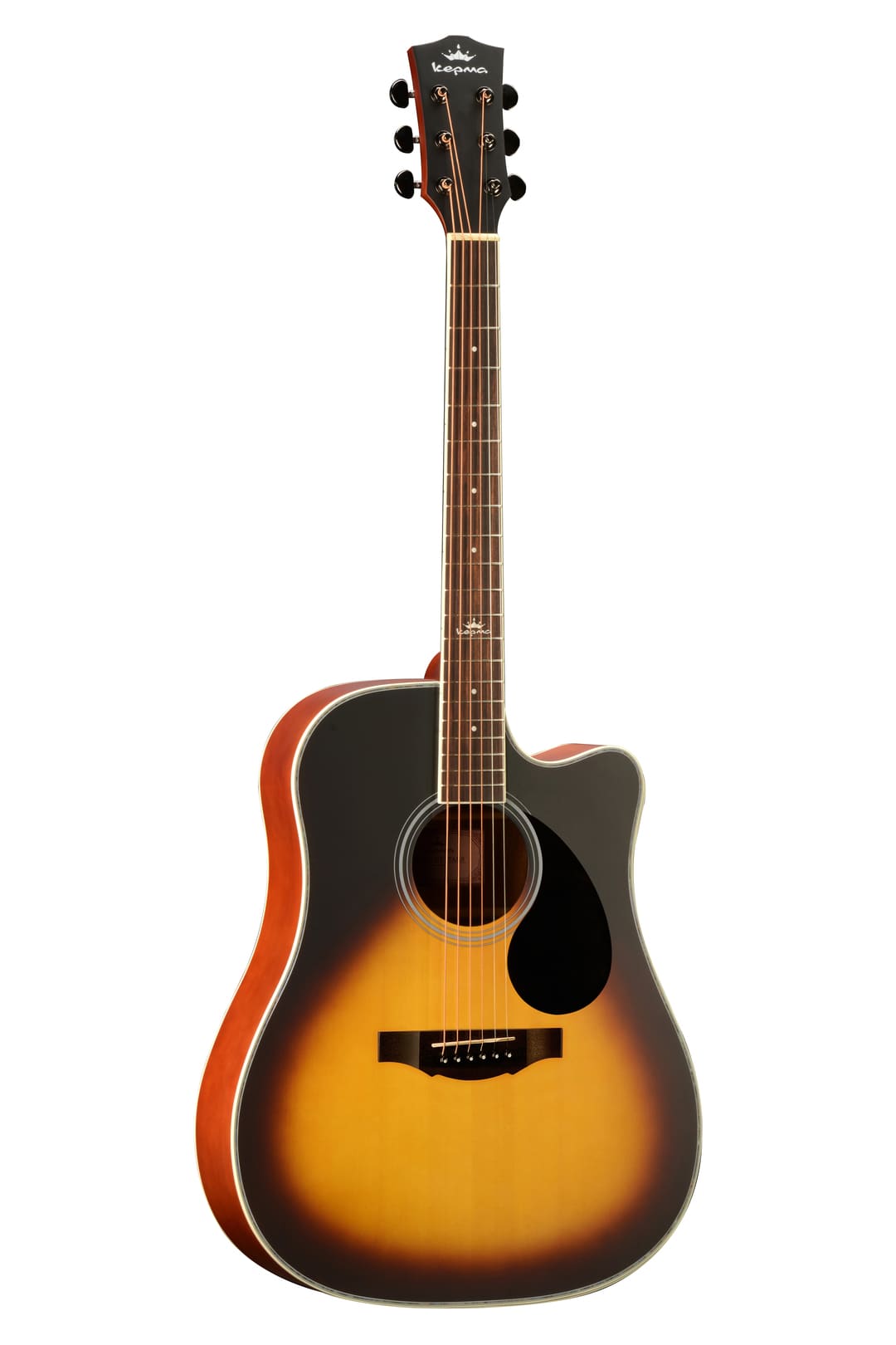 KEPMA D1C Sunburst Акустическая гитара, цвет санберст,дредноут