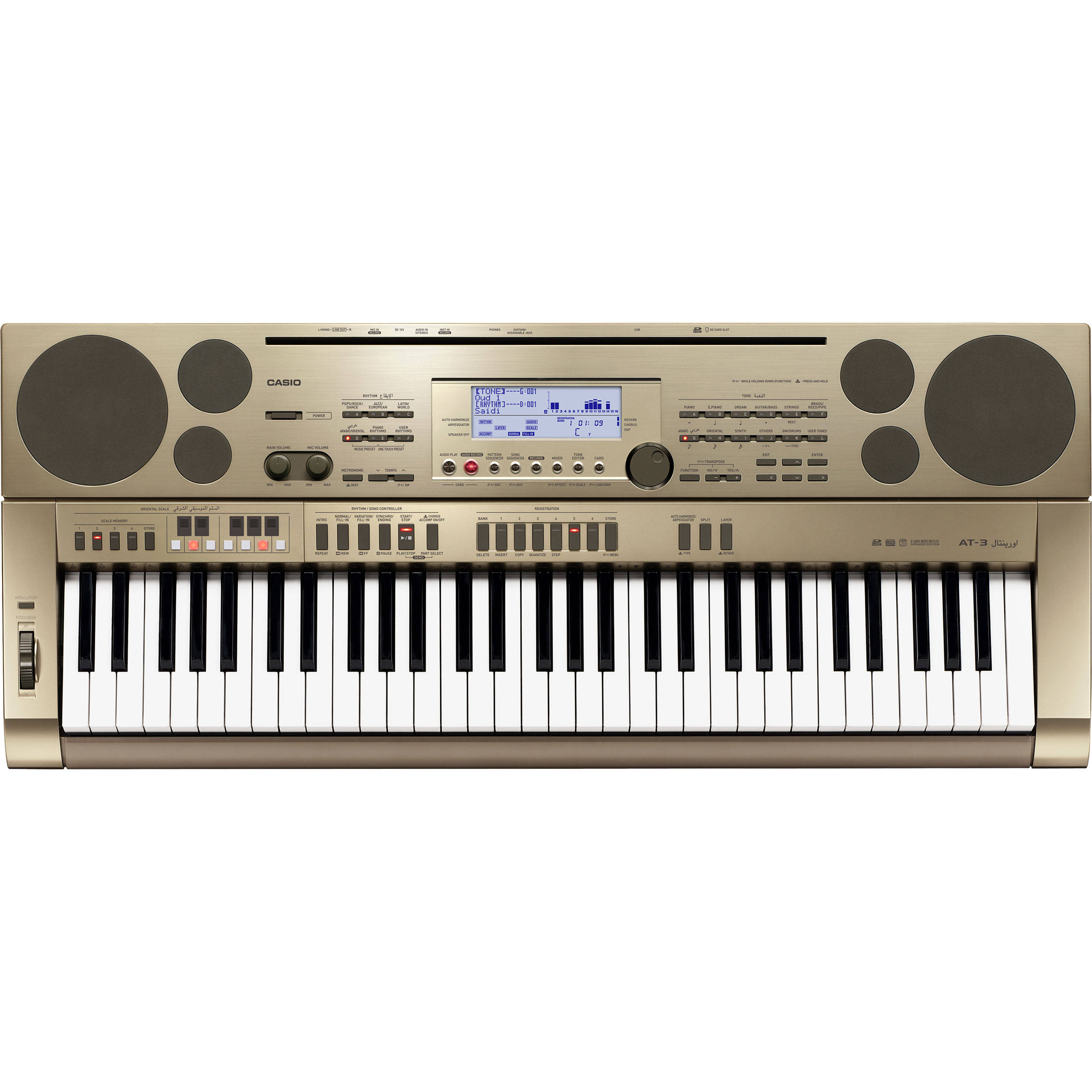 CASIO Синтезатор AT-3, 61 клавиша
