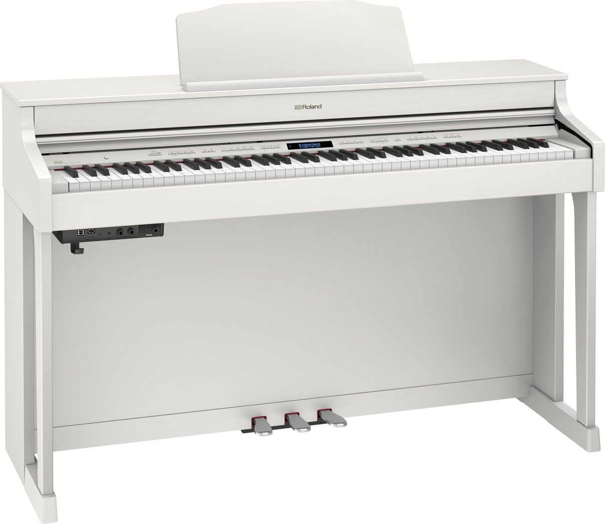 Roland HP603-WH + стенд Roland KSC-80-WH для фортепиано HP603/605 WH