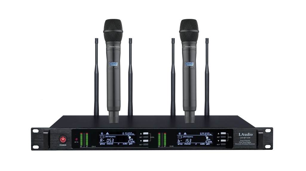 LAudio LS-Q7-2M Двухканальная вокальная радиосистема, 2 ручных передатчика
