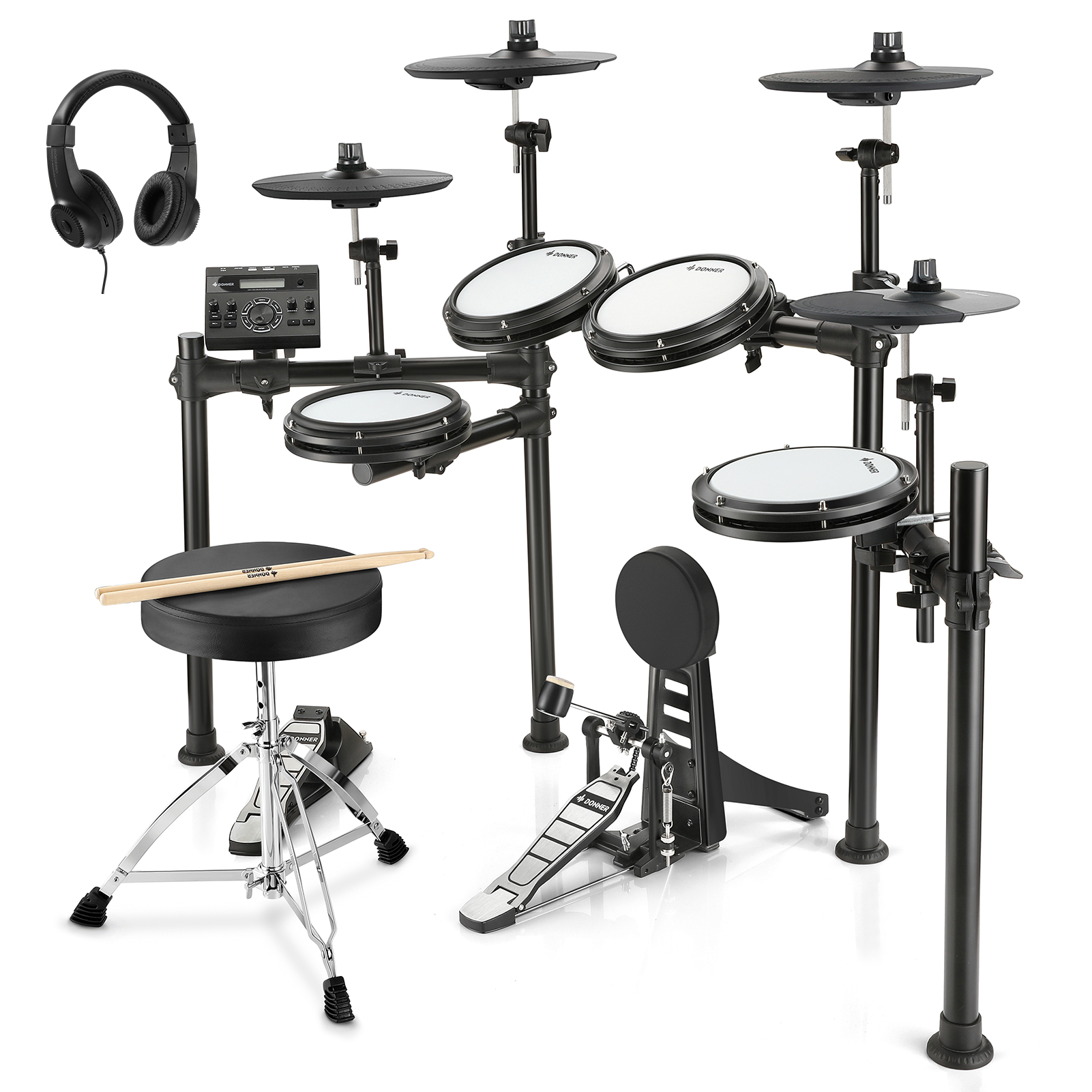 DONNER DED-200 Electric Drum Set 5 Drums 4 Cymbals электронная ударная установка