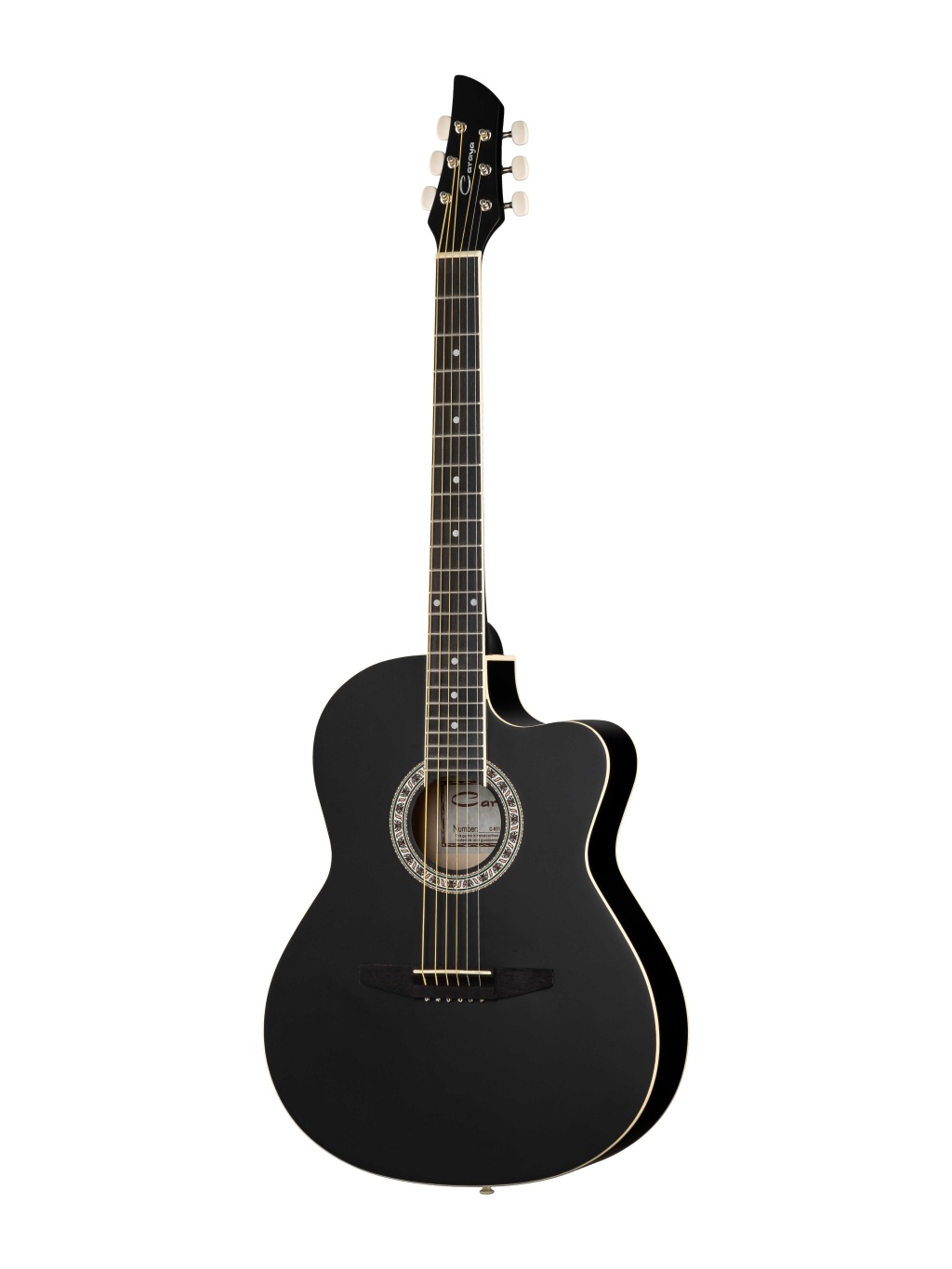 Caraya C931-BK Акустическая гитара, с вырезом, черная