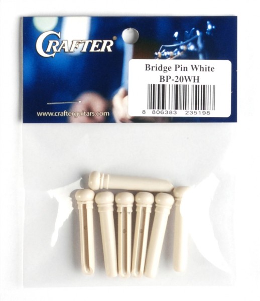 CRAFTER BP-10WH - колышки для крепления струн к подставке (7шт), цвет белый