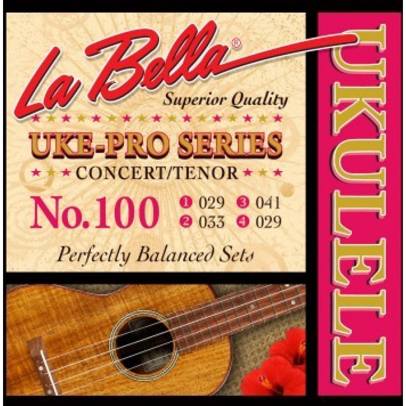 LA BELLA Set 100 Tenor/Concer - Струны для укулеле