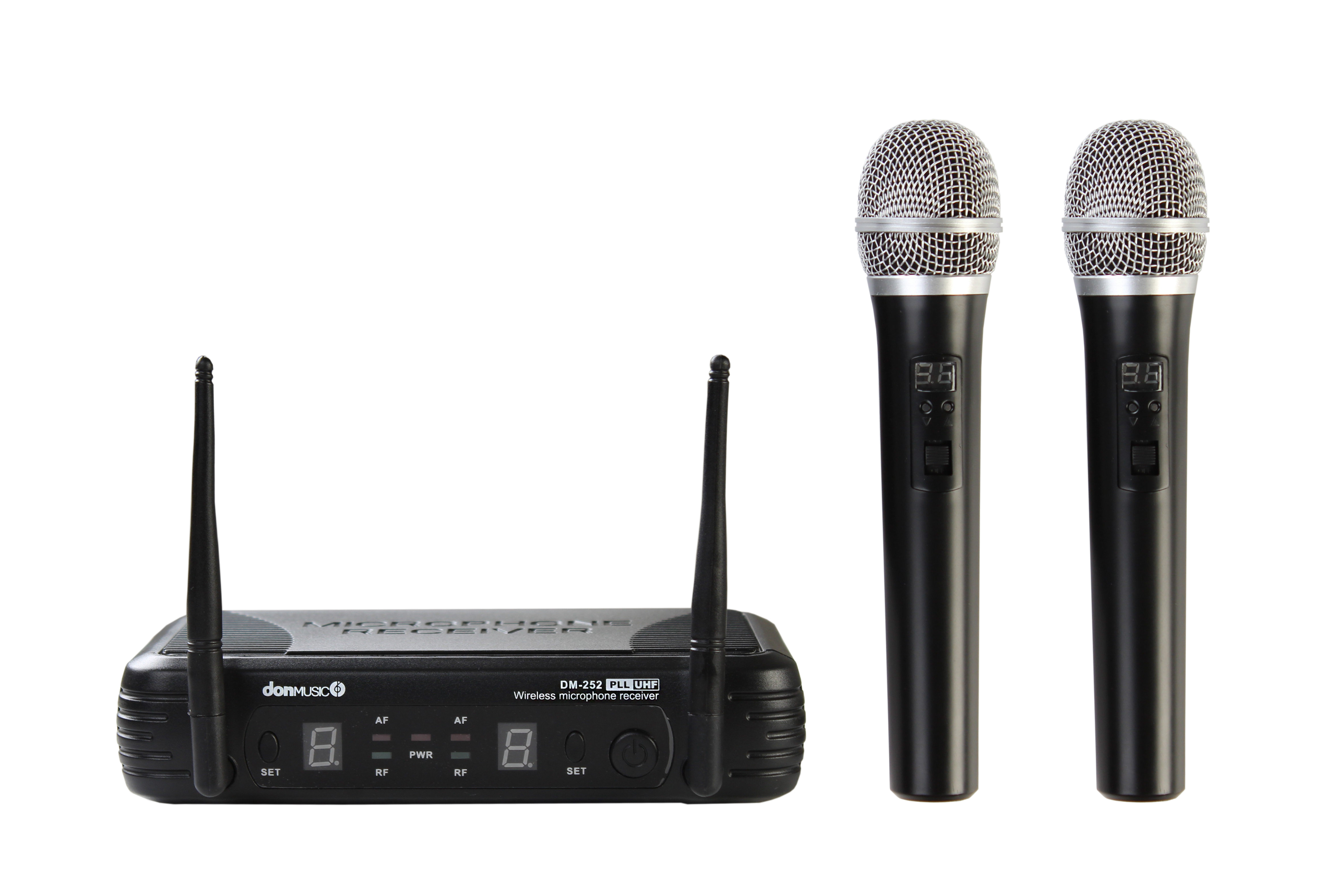 DM-252/HH-25 Беспроводная радиосистема с двумя ручными микрофонами Диапазон рабочих частот: 460-970 