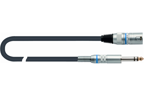 QUIK LOK CM189-6 микрофонный кабель, 6 метров, разъемы XLR Male - Stereo Jack 6,3мм ( XLR/M - Jack S