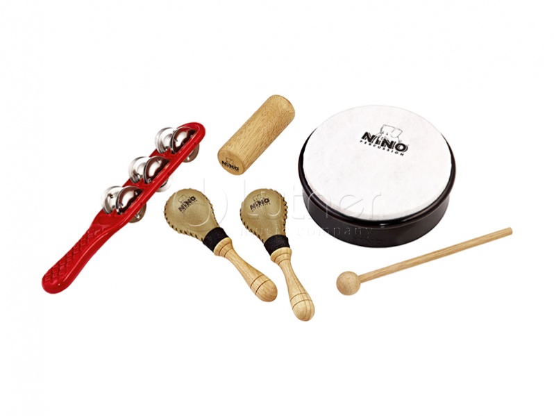 Nino Percussion NINOSET1 Набор перкуссии, 5 предметов, в чехле