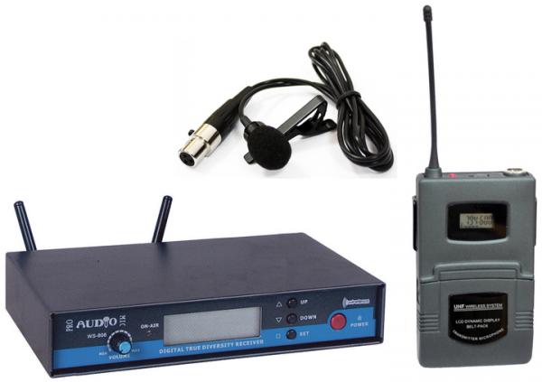 PROAUDIO WS-806PT+HM-80 Головная радиосистема в сборе (приёмник, передатчик, микрофон)