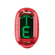 FENDER CALIFORNIA SERIES CLIP-ON TUNER CANDY APPLE RED цифровой тюнер-прищепка