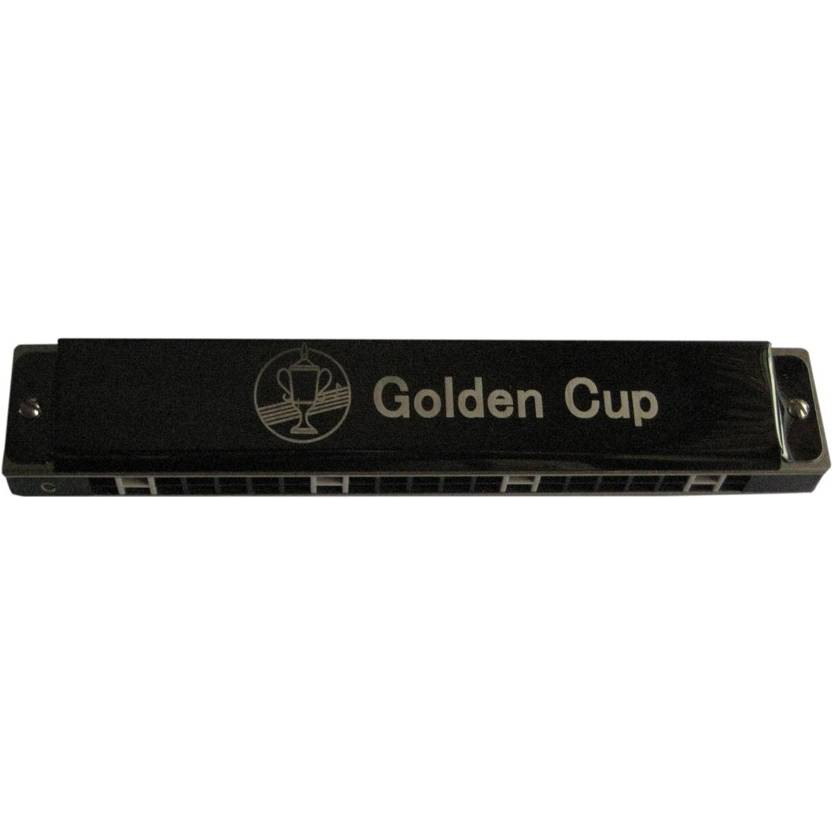 GOLDEN CUP JH024-5B - Губная гармоника тремоло, серебристая