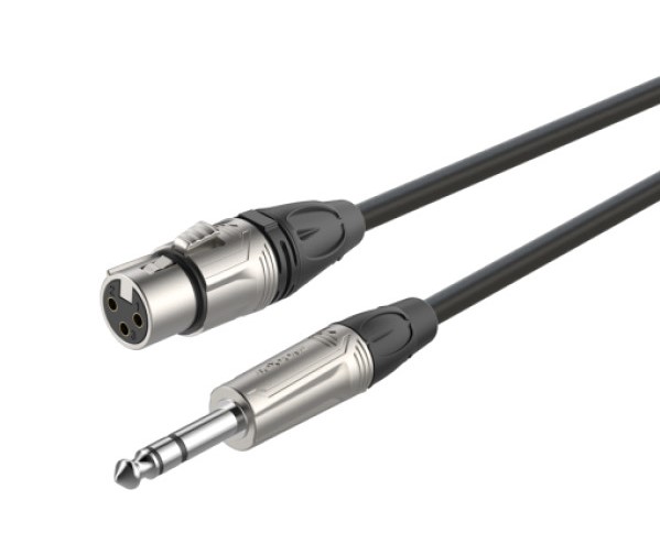 Roxtone DMXJ220/5 мик кабель XLR (F) - 6.3mm 5м