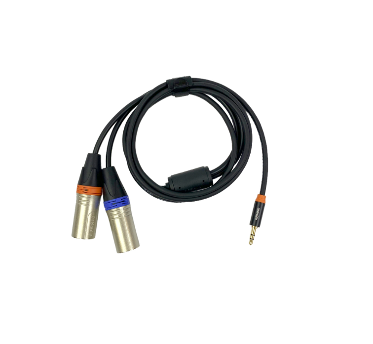 ESHINE ES-8333 - аудиокабель 3,5 мм миниджек стерео - 2 х XLR папа, 1,5 м