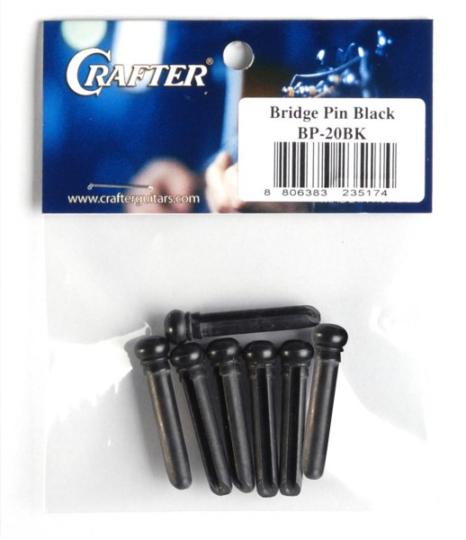 CRAFTER BP-10BK - колышки для крепления струн к подставке (7шт), цвет черный