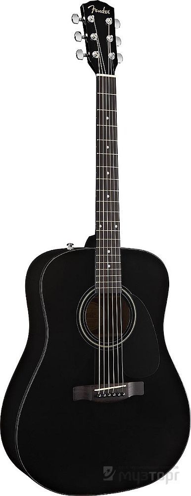 FENDER CD-60 DREADNOUGHT BLACK акустическая гитара