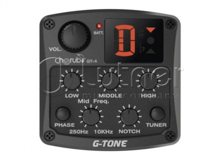 Cherub GT-4 Гитарный эквалайзер цифровой 3-х полосный